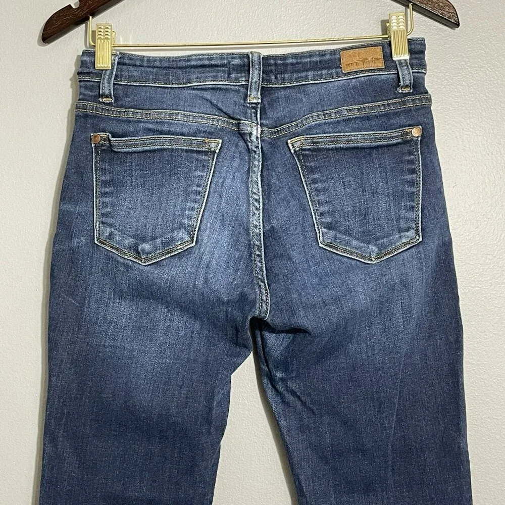Judy Blue Skinny Slim Jeans Women Size 9/29 Fade Wash Distressed Moto Biker Rock - Picture 12 of 12